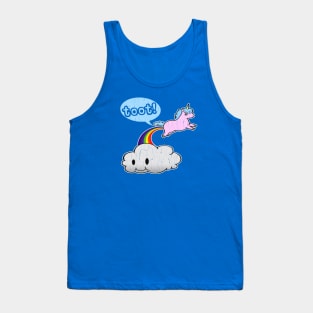 Funny Unicorn Toot! (vintage distressed look) Tank Top